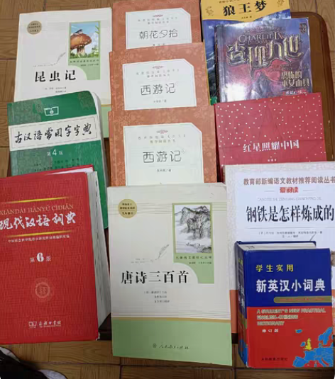 包邮《昆虫记》唐诗300首,《钢铁是怎样炼...