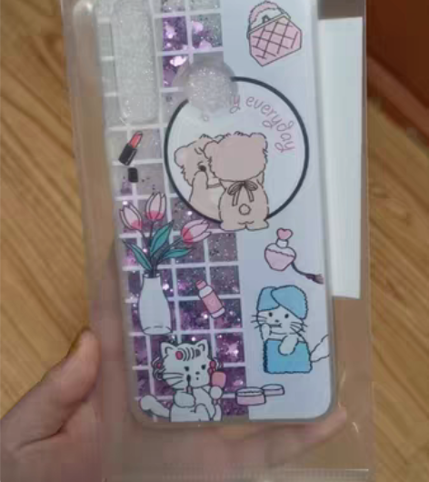 包邮水星原创LabM 紫色流沙手机壳 华为...