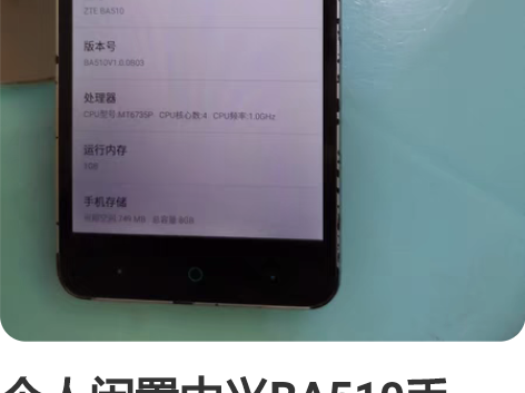 个人闲置中兴BA510手机,1+8内存,电...