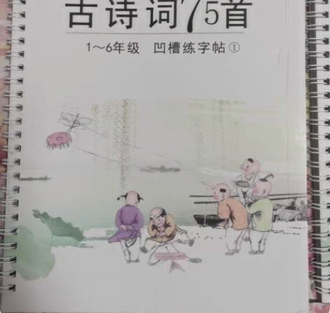 包邮2本全新，小学生必背古诗词150首练字...