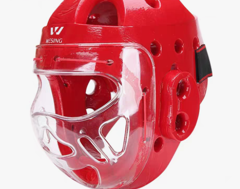 转卖九日山跆拳道面罩护头儿童拳击头套男空手...