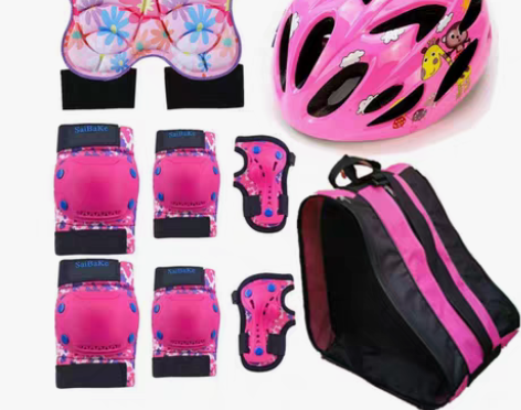 转卖加厚护具轮滑鞋防护护膝护手滑板成人溜冰...