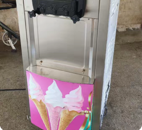 科酷冰淇淋机商用全自动立式雪糕机三色甜筒机...