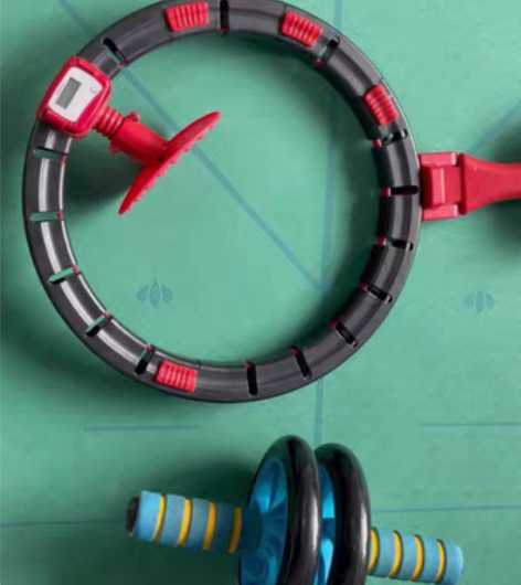 网红呼啦圈＋腹肌轮 闲置出 呼啦圈买的时候...