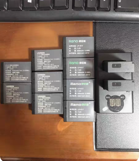 包邮绿联相机电池lp-e17适用于佳能EO...