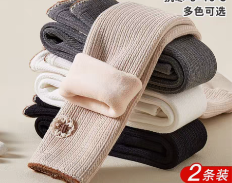转卖浪莎儿童秋冬款加绒加厚连裤袜女童抗寒保...