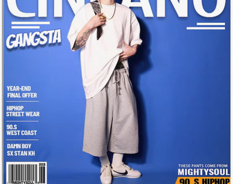 转卖Chicano短裤灰夏季匪帮街头嘻哈O...