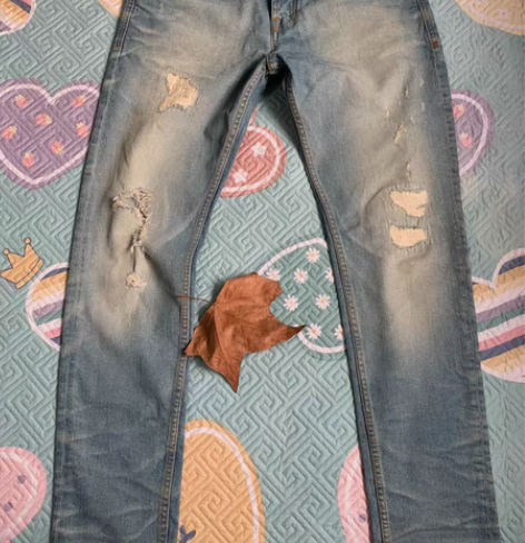 外单XL牛仔裤 腰98臀108106前裆2...