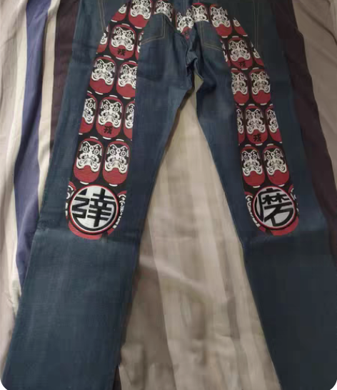 包邮包邮～黑色九分裤牛仔裤，32码，送腰带...