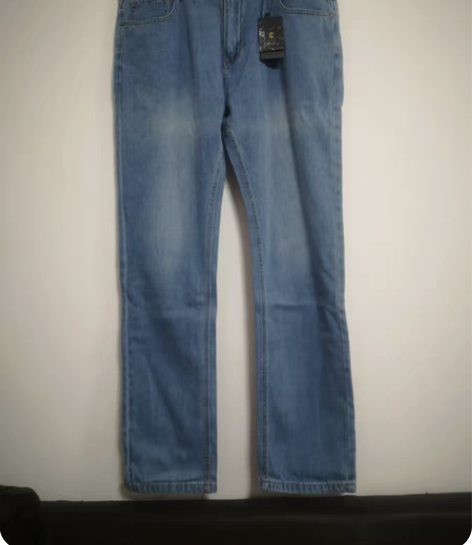 包邮全新男裤牛仔裤直筒裤，阔腿宽松牛仔裤长...