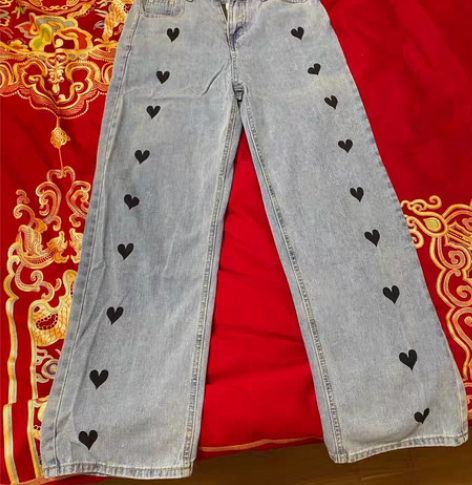 包邮小脚牛仔裤，M码（腰围平铺70，裤长9...