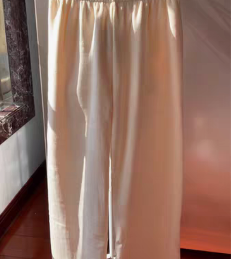 全新  阔腿裤秋冬女加绒加厚高腰垂感宽松灯...