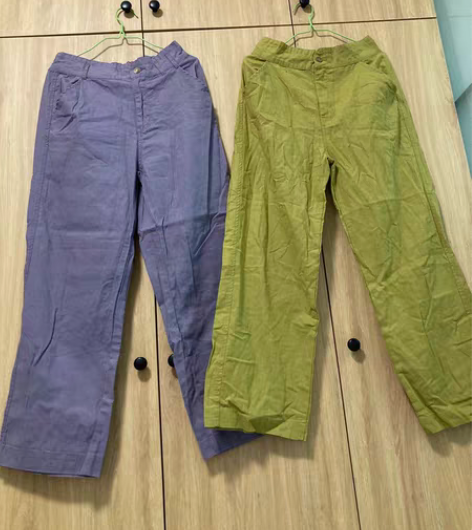 包邮包邮非偏远～全新欧美单女士棉麻长裤阔腿...