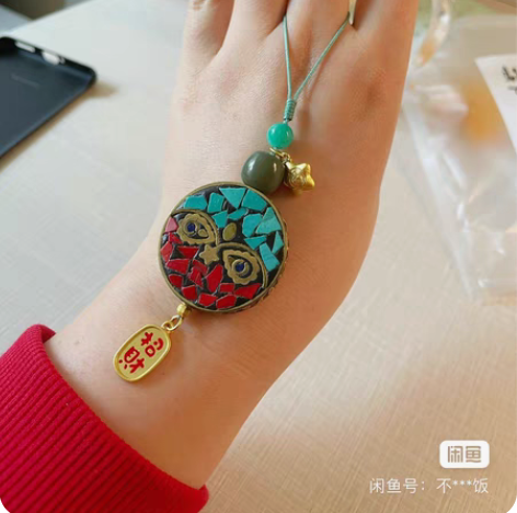 包邮??纯手工手机链手机挂绳包挂～包邮出，...