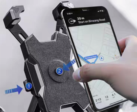 包邮电动车摩托车踏板车后视镜手机支架自行车...