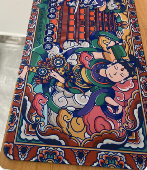 热血敦煌的电脑鼠标垫，全新没用过的，让给喜...