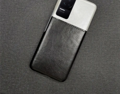 转卖适用红米k50手机壳皮质拼接mik40...