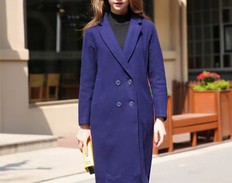 转卖简朵女装冬季新款百搭长款含羊毛大衣保暖...