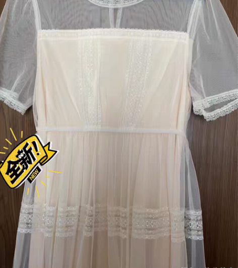 包邮觅嘉mijia连衣裙m号网纱连衣裙 感...