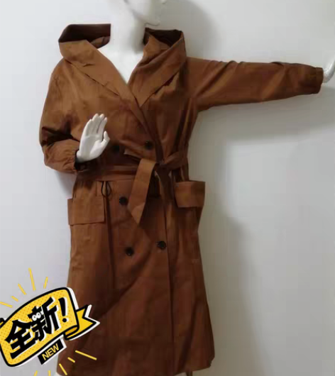 包邮全新纯棉风衣：165/102B，肩宽：...