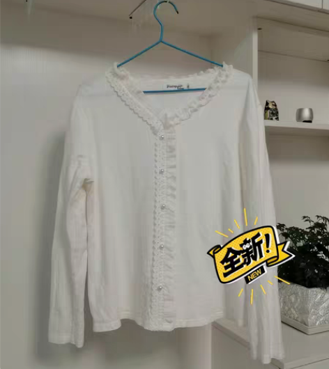 包邮纯棉！好看的木耳边，挺淑女的！可惜我穿...