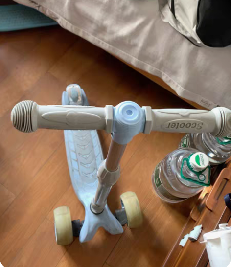 贵派仕浅蓝色儿童滑板车便宜转 感兴趣的话点...