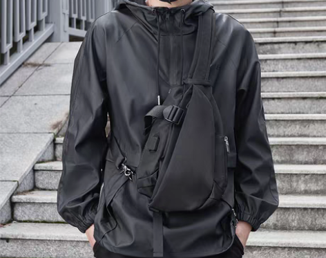 转卖木村耀司斜挎包男潮骑行机能大容量胸包男...