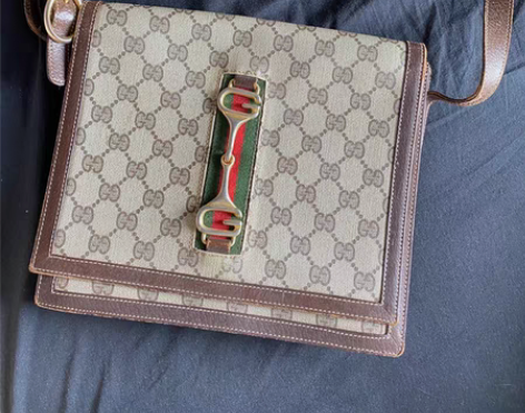 绝版vintage 中古gucci公文包单...