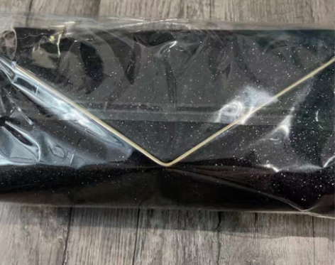 包邮欧美名媛新款简约PU闪料单肩斜挎宴会女...