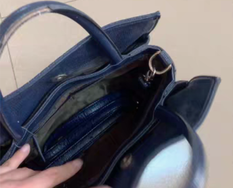 包邮女士手提包蓝色女生手拿包女子斜挎包兰色...