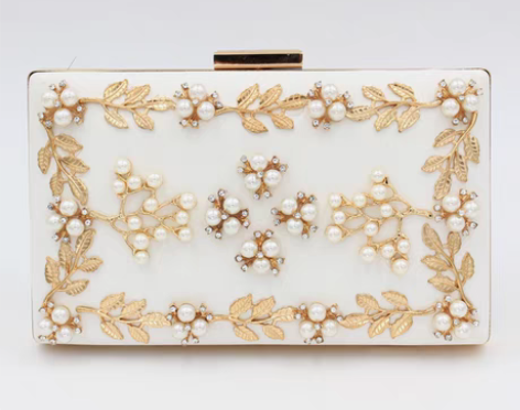 转卖晚宴包女晚会名媛珍珠搭配晚礼服的手拿包...