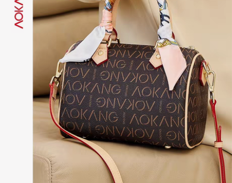 包邮奥康波士顿枕头包女高级手提包气质斜挎包...