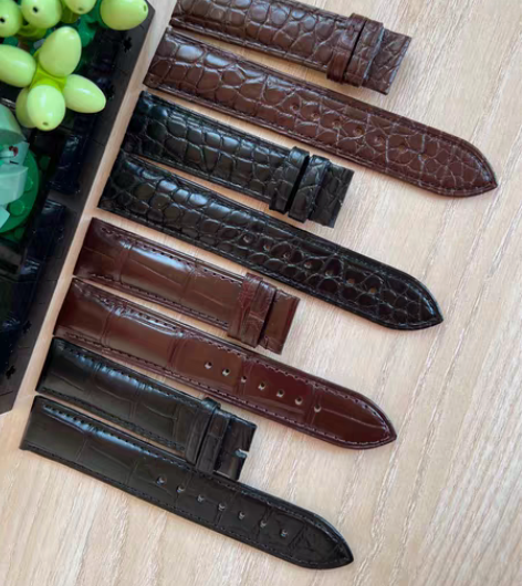 包邮通用鳄鱼皮男女款手表表带真皮假一赔十 ...
