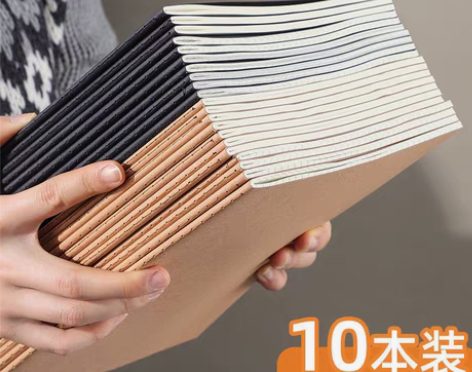 包邮【限时特价】笔记本本子复古A5车线本B...