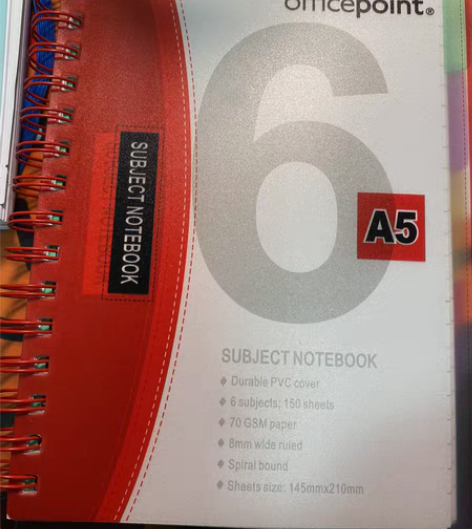 外贸a5线圈横线本分隔页笔记本加厚 150...