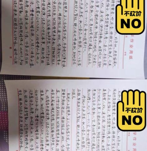 代写笔记，可写在可拆页的活页纸上，或者薄一...