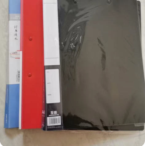 3个文件夹a4资料夹板夹强力双夹 文件试卷...