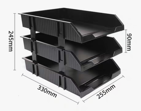 转卖得力文件架资料架多层文件夹收纳盒桌上文...