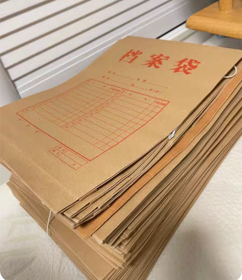 得力牛皮纸色塑料档案袋5910 文件资料收...