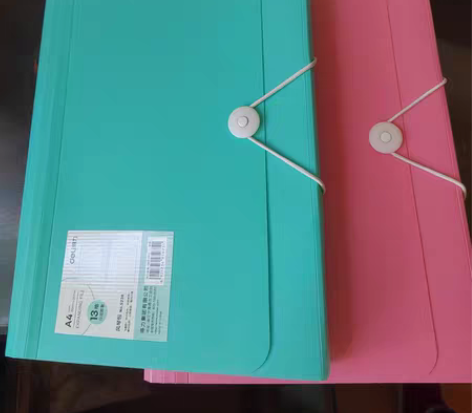 a4得力文件夹，透明插页，风琴包13格，多...