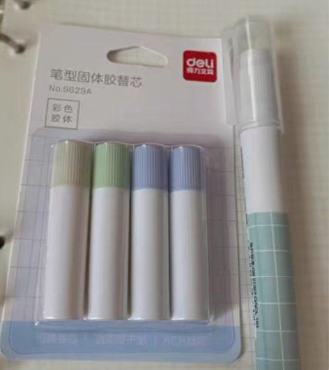 包邮得力胶棒可换替芯固体胶手帐工具 固体胶...