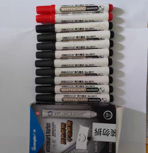 得力广博白板笔，适用于可擦拭白板，其中得力...