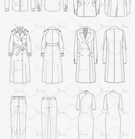 AI款式图代画/服装工艺单制作 可接急单,...