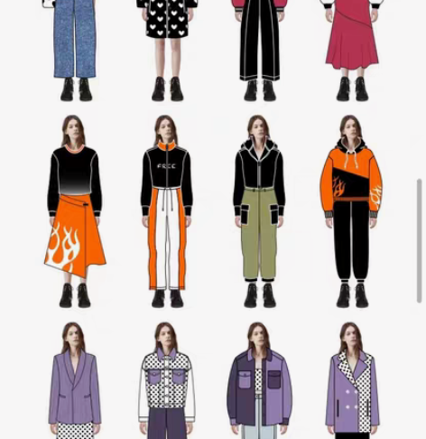 包邮接服装设计款式图！ 单款正反面（10-...