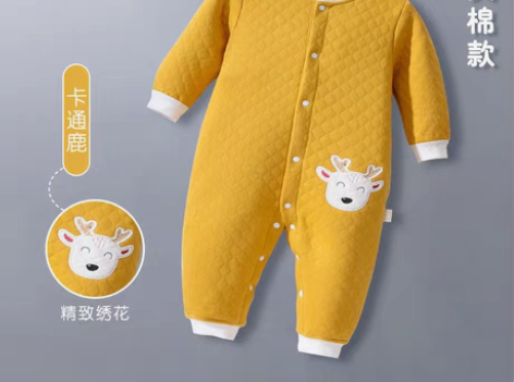 包邮婴儿连体衣春秋纯棉保暖长袖哈衣男女宝宝...