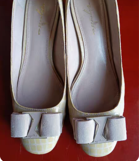 包邮天美意真皮单鞋,线下门店购买 38码,...