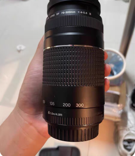 佳能75-300mm 佳能单反长焦镜头 三...