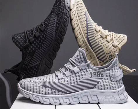 包邮飞织男鞋夏椰子鞋时尚百搭运动鞋低帮透气...