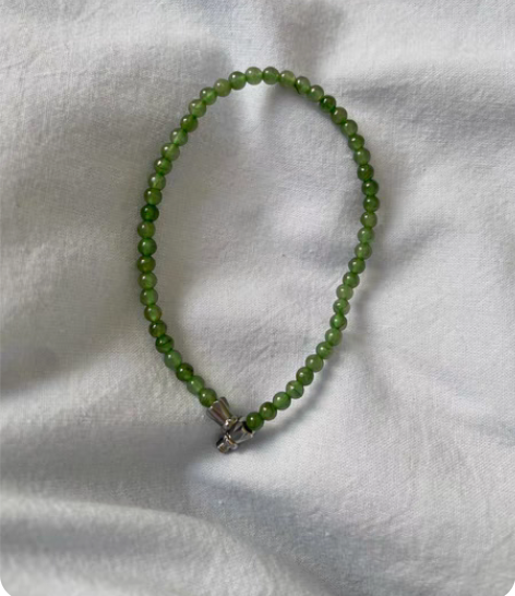 包邮翡翠A货 冰油青油绿小米珠 苹果原相机...