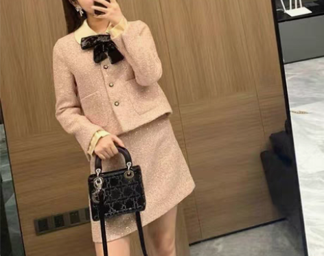 转卖小香风套装2021秋冬名媛气质粗花呢亮...